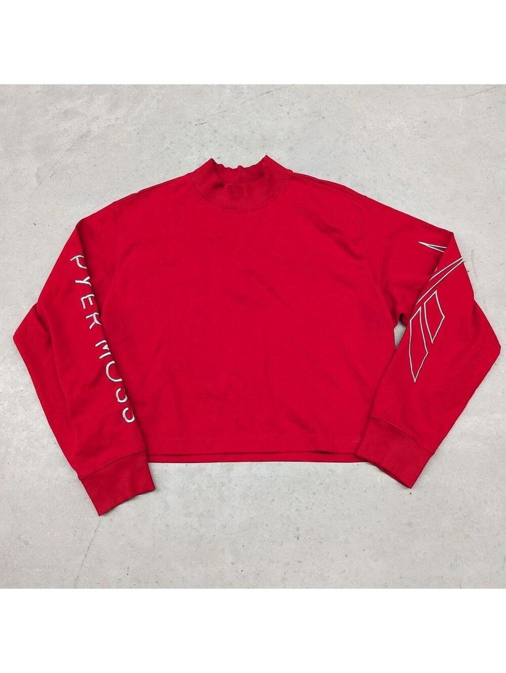 Reebok x Pyer Moss Red Cropped long sleeve shirt